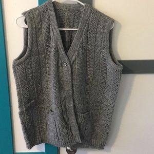 Grey sweater vest